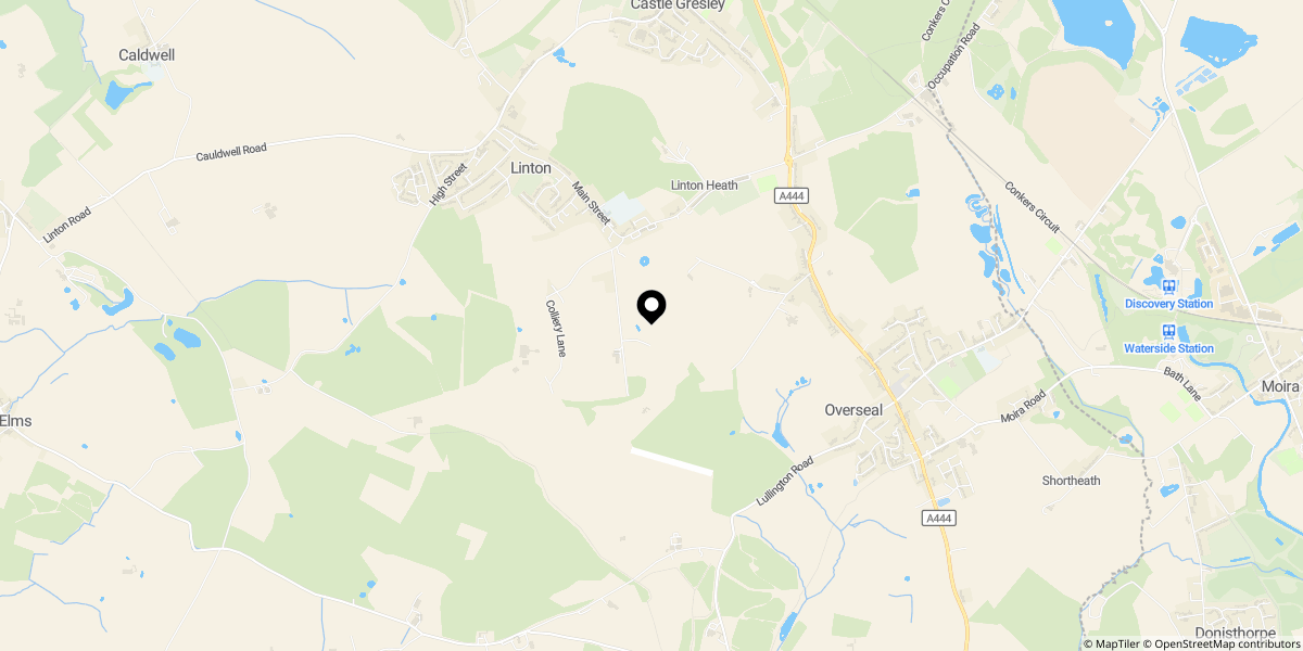 Approximate location of Seal Wood Lane, Linton, DE12