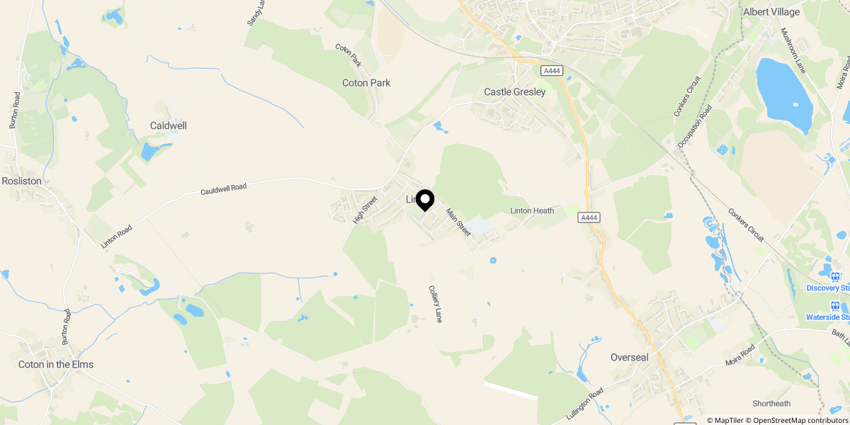 Approximate location of Main Street, Linton, DE12