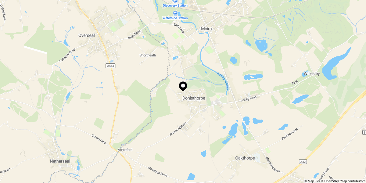 Approximate location of Jubilee Terrace, Hill Street, Donisthorpe, Swadlincote, DE12