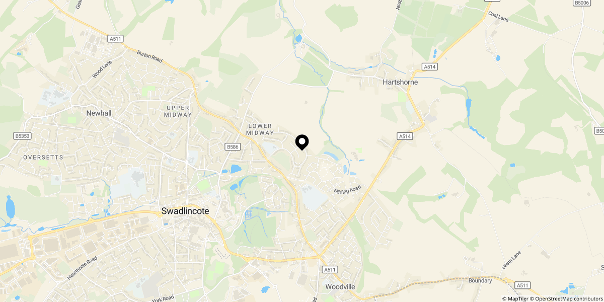Approximate location of Salisbury Drive Midway DE11