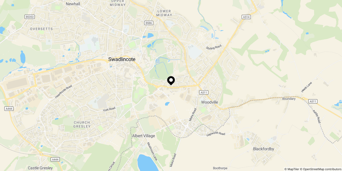 Approximate location of Bernard Street, Woodville DE11